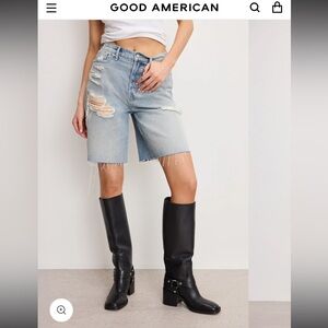 Good American Good Extreme Barrel Shorts8/29 
NWOT